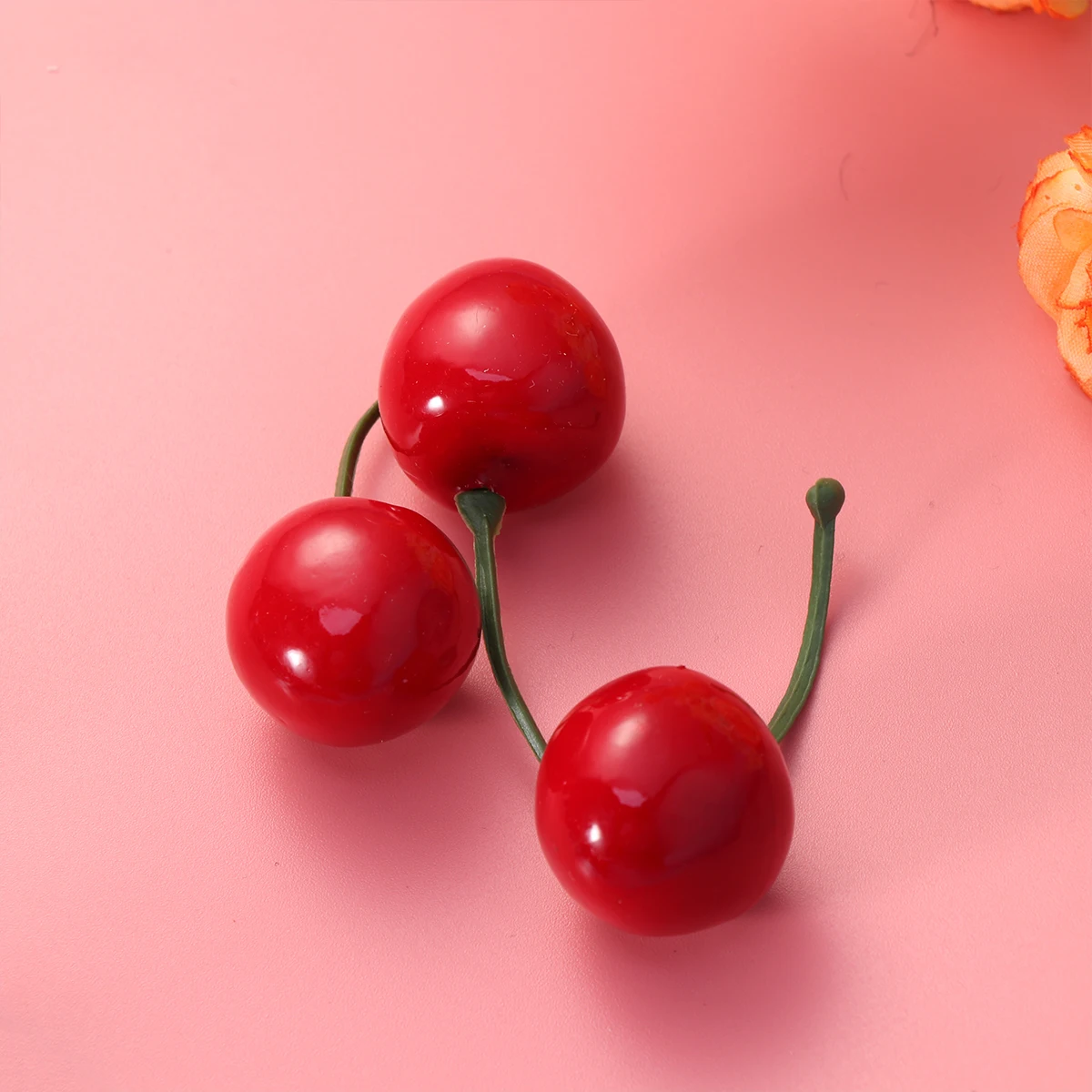 

30pcs Simulated Cherry Fruit Decor Artificial Cherries For Home Garden Hotel Restaurant Display Simulation Props Red Mini