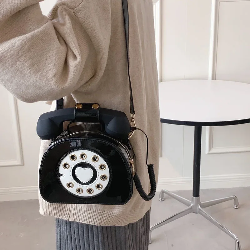 Torebki w kształcie telefonu torebki z PU dla kobiet telefon w stylu Retro top-uchwyt torba na ramię Crossbody kobiece skrzynki