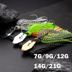 1 PCS 7G/9G/12G/14G/21G fishing lure Chatter bait spinner bait Blade Jig Dancer Buzzbait wobbler chatterbait for bass pike