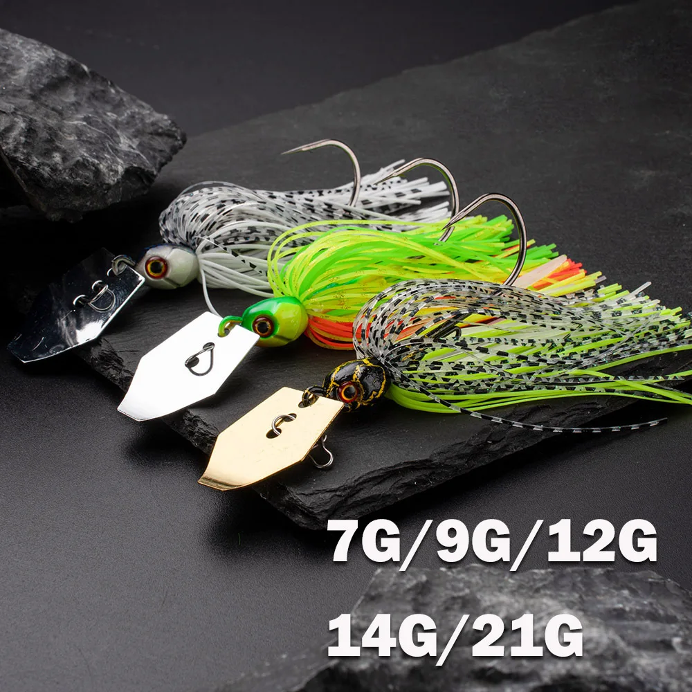 1 PCS 7G/9G/12G/14G/21G fishing lure Chatter bait spinner bait Blade Jig Dancer Buzzbait wobbler chatterbait for bass pike