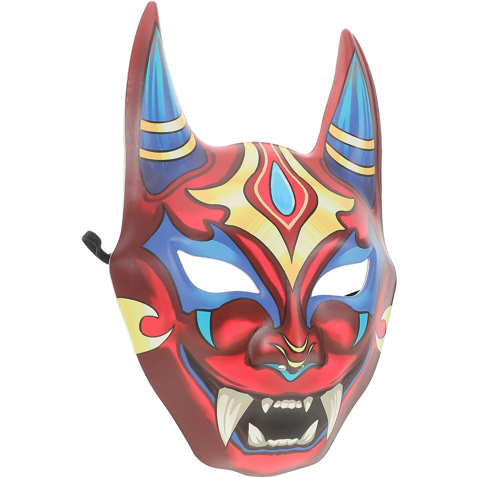 

Japanese Ghost Mask Cosplay Costume Reusable Party Masks Festival Stage Decorative Halloween Drama Face Coverings