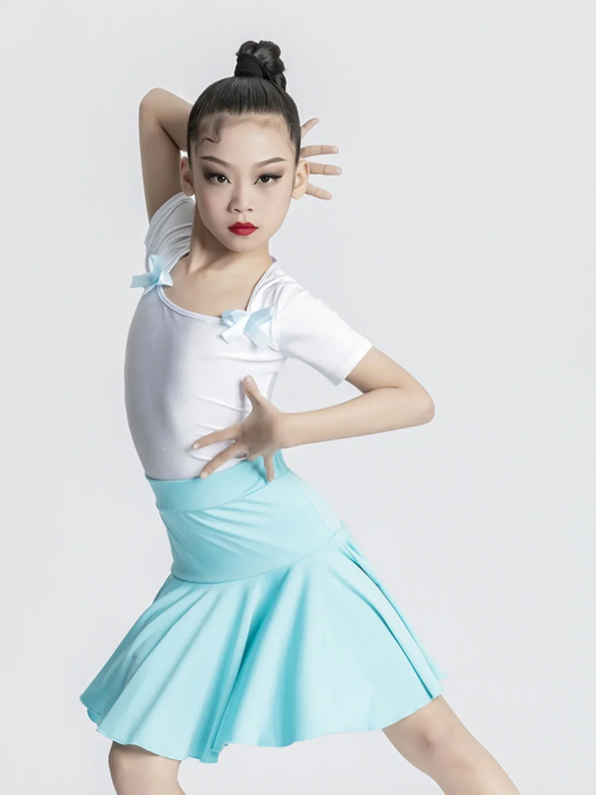 2024 New style Children's Latin Dance Dress Girls' Dance Practice Clothing Girls' Online Celebrity Latin Competition Grade Exami