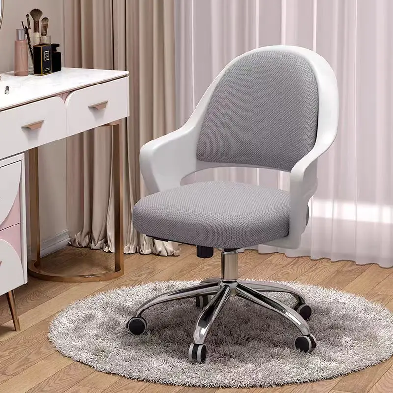 

-ww Comfortable Office Chair with Wheels, Swivel Computer Chair for Studying & Working, Adjustable Height, Comfortable
