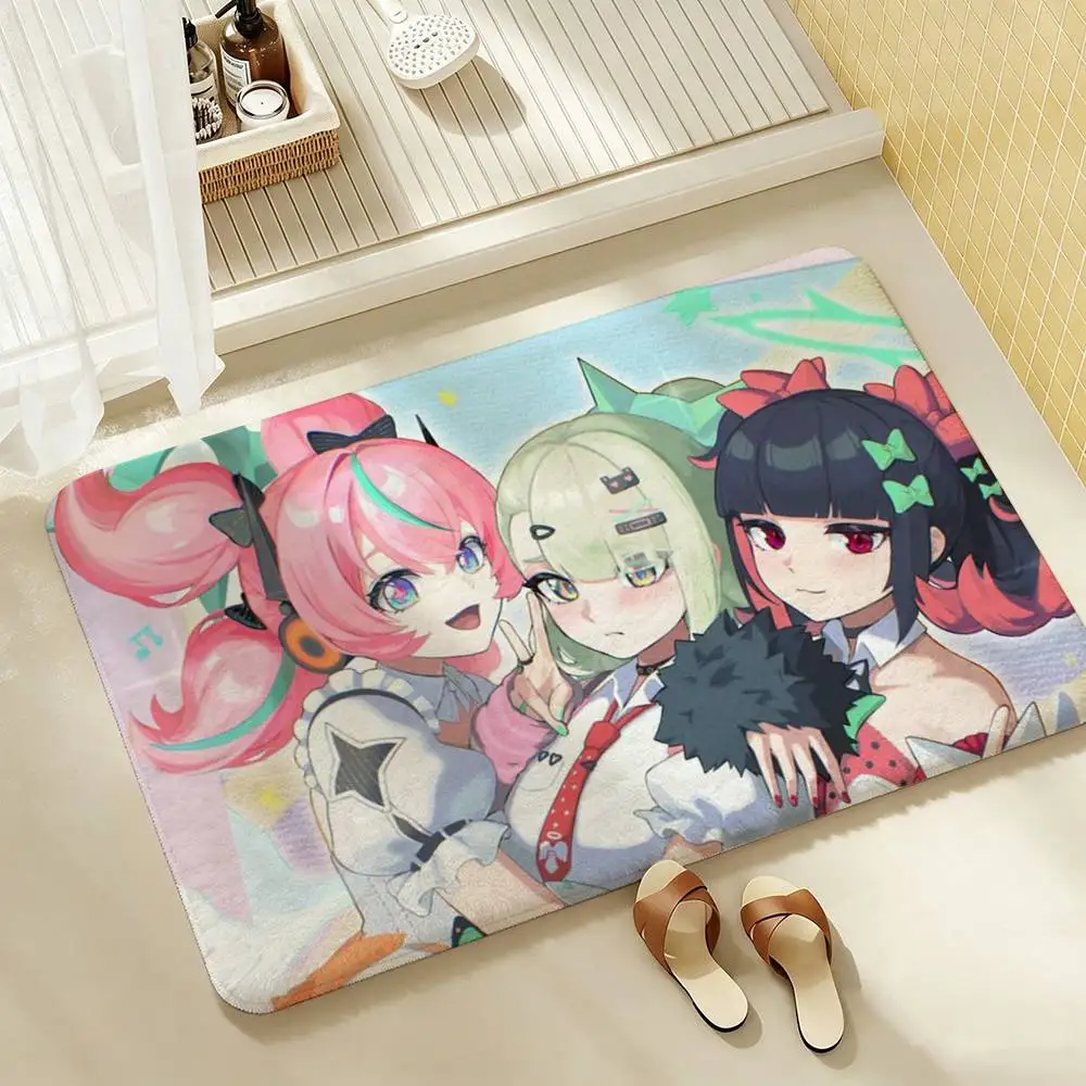 A-Angels of Delusion  Shower Room Absorbent Small Floor Mat Soft Comfortable Decorative Foot Mat