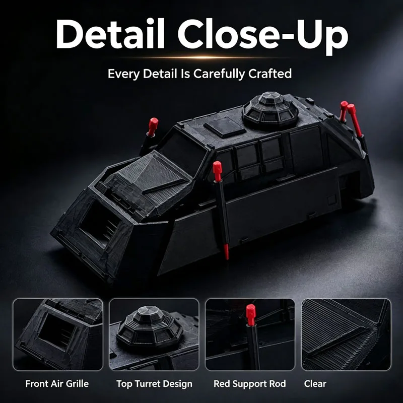 3D Printed Tiv2 Deployable Tornado Intercept Vehicle 2 Static Scale Display Model Collectible Desk Decor Gift For Science Fans