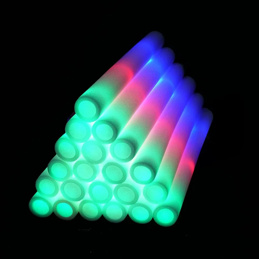 

150 Pcs LED Foam Glow Sticks ,3 Modes Flashing Glow Batons for Birthday, Wedding, Party,Giant Glow Sticks Party Pack