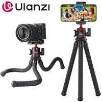 Ulanzi MT-33 Flexible Octopus Tripod Monopod Mount Ballhead With Sider Cold Shoe 1/4'' Screw Phone Holder 2 in 1 Design Tripod