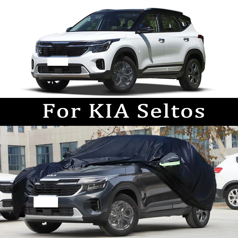 

Чехлы для автомобилей KIA Seltos: всепогодные, водонепроницаемые, пылезащитные, от солнца, дождя и снега, из плотной ткани Оксфорд, полный комплект автоаксессуаров