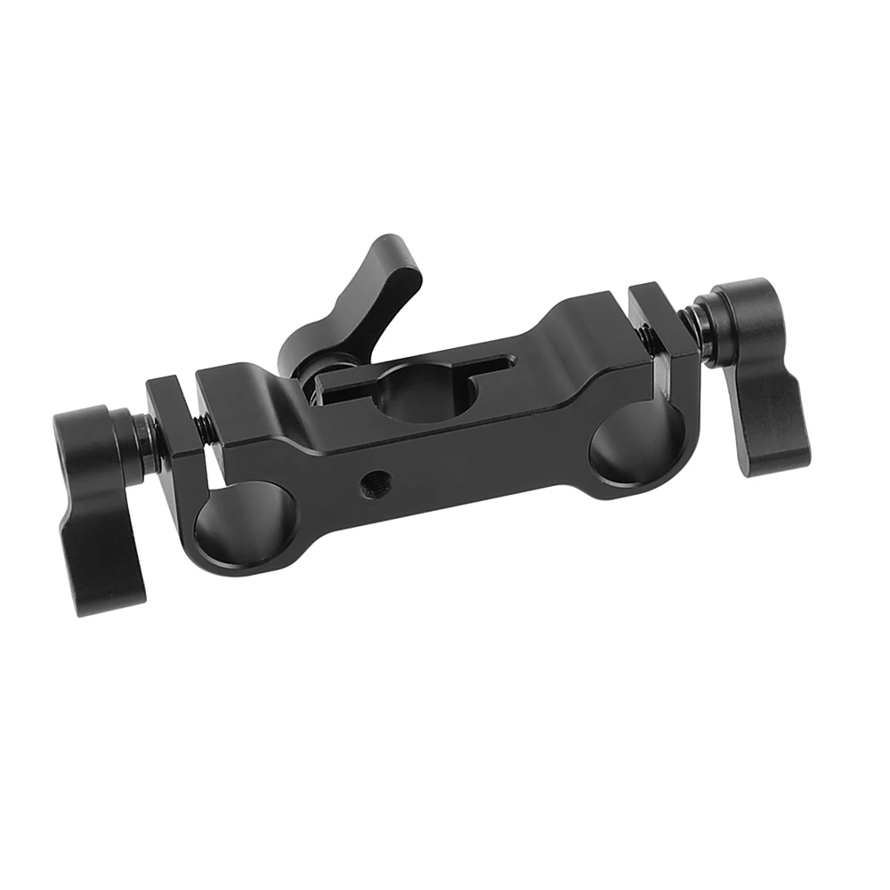 CAMVATE Standard 15mm Railblock Clamp Holder 3 Holes For DSLR Camera Lens Monitor 15mm Rod Supporting System Shoulder Rig