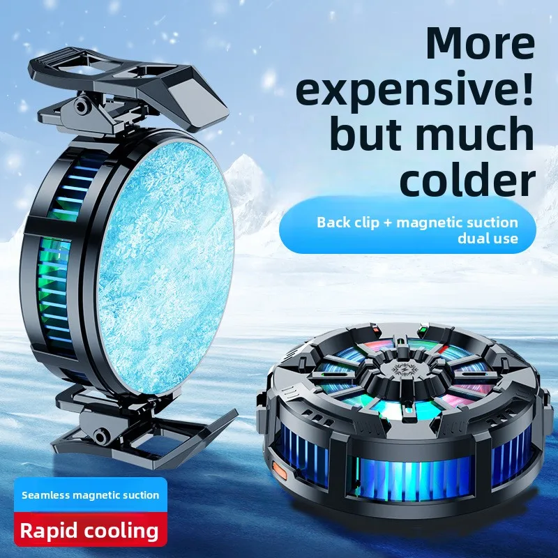 2026 New X106 Mobile Phone Cooling System for Gaming and Live Streaming Magnetic Plug-in Type Fast Cooling