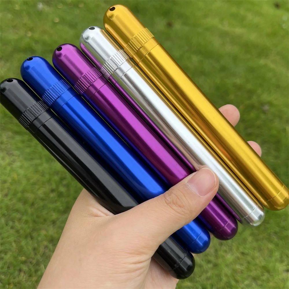 Premium Proof Waterproof Cigarette Holder Aluminum Cigar Airtight Container Travel Storage Tube Smoking Accessories