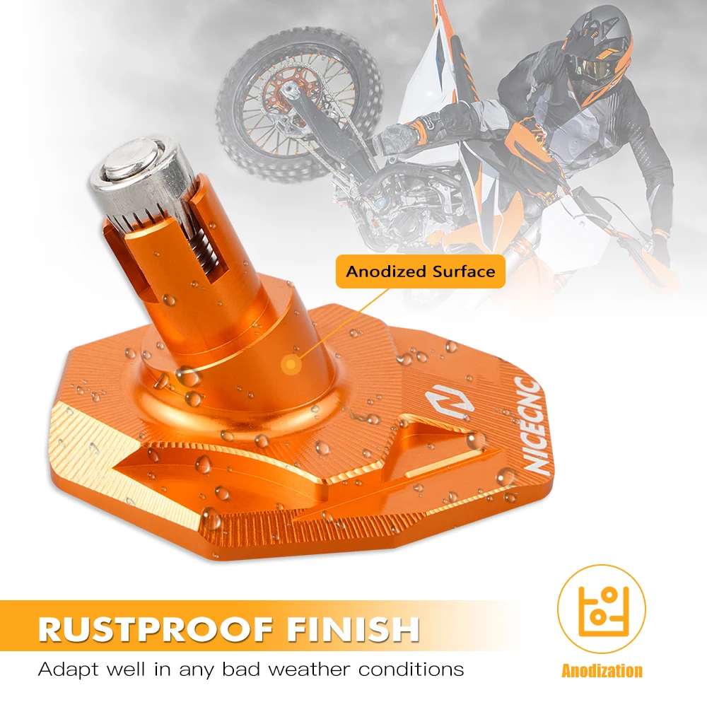 ل 2023 2022 2021 KTM EXC 300 EXCF 350 SX 125 SXF 450 Husqvarna TE 300 FE 450 GasGas EC 350 مسنده حامل جانبي وسادة تمديد #5