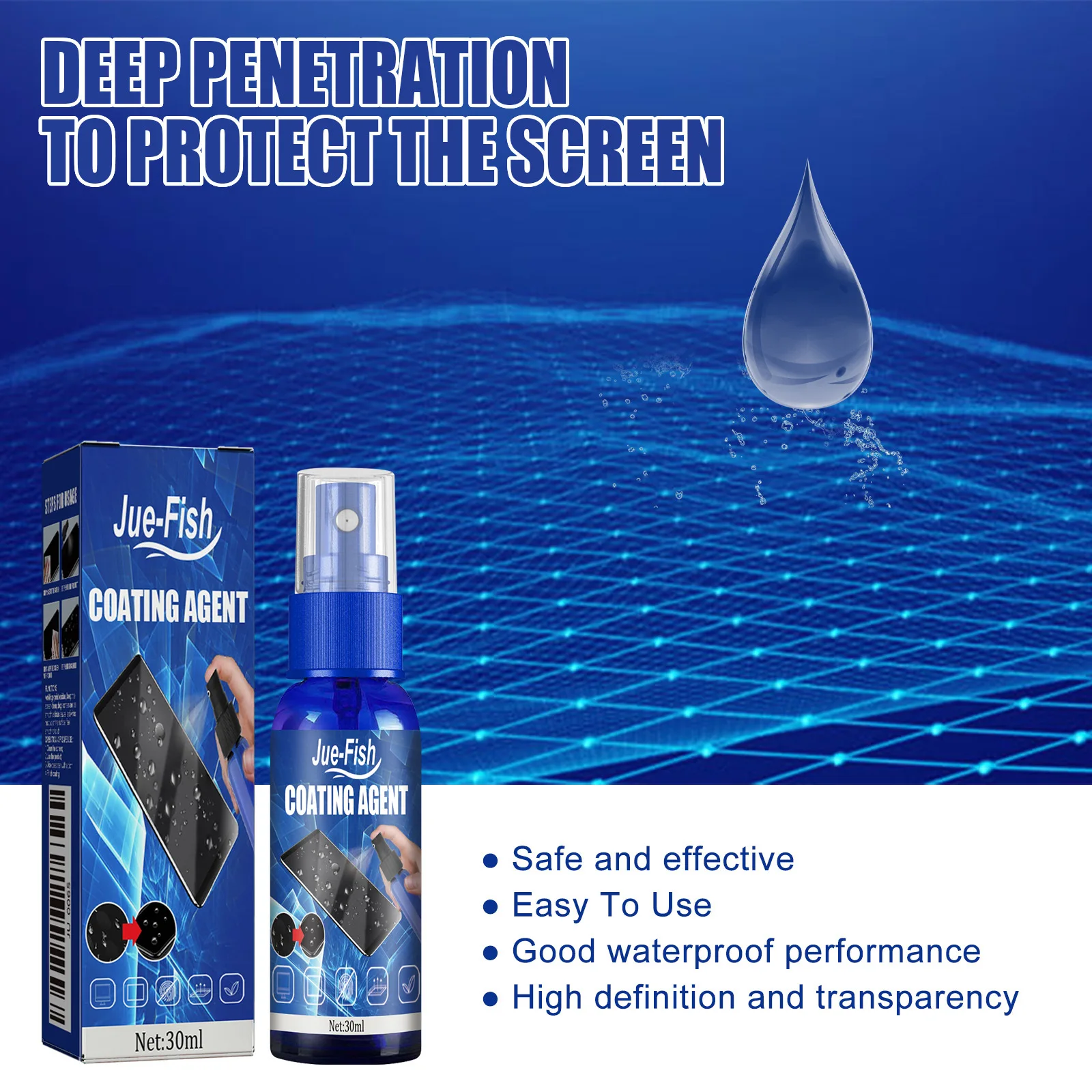 Coating Liquid Protection Phone TV Electronic Screen Clean Stain Brighten Prevent Fingerprint Scratch Screen Protection Liquid