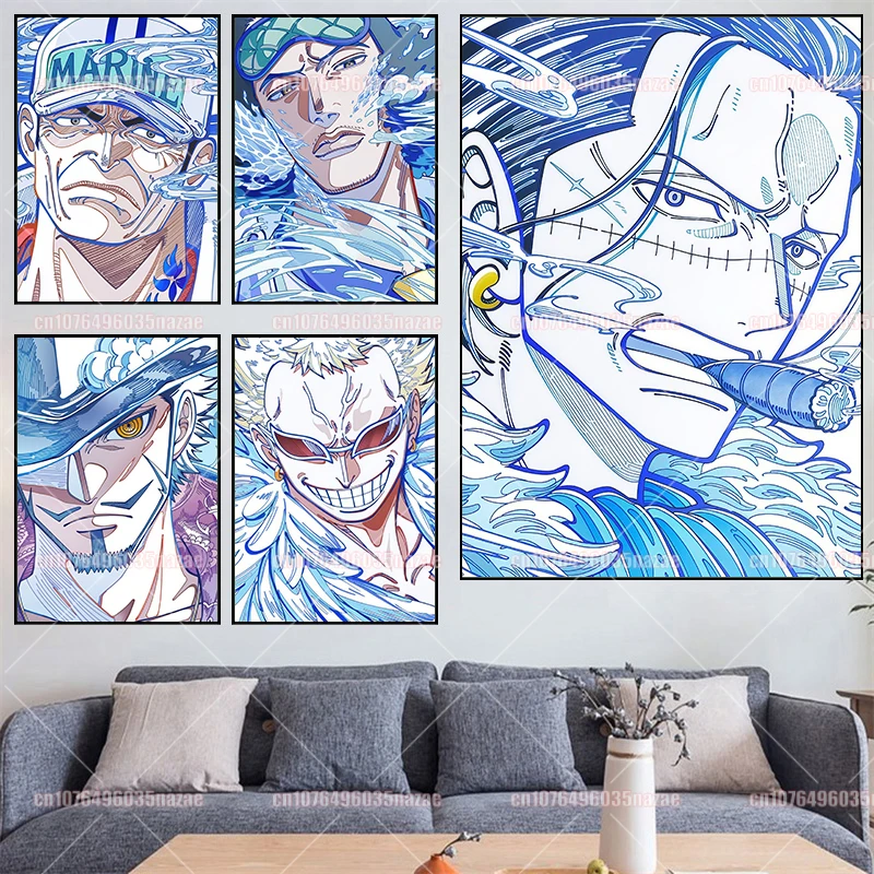 

Постер на холсте с принтом аниме One Piece без рамы: Санжи, Зоро, Луффи, Робин. Декор для дома и бара. Настенная живопись.