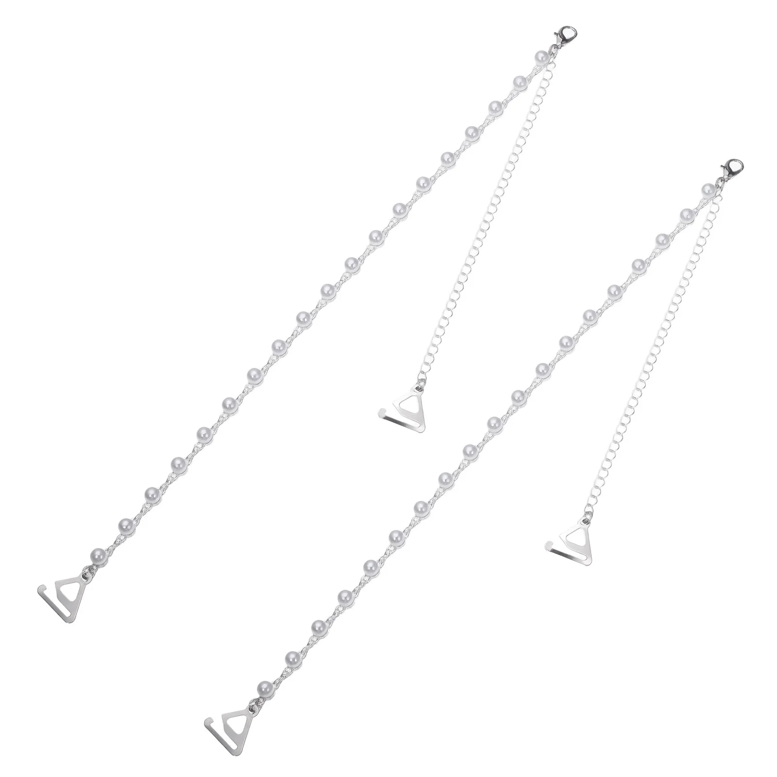 

1Pair Pearl Bra Shoulder Straps Fashion Non-Slip Summer Underwear Belts Exquisite Bra Accessories Decoration Straps