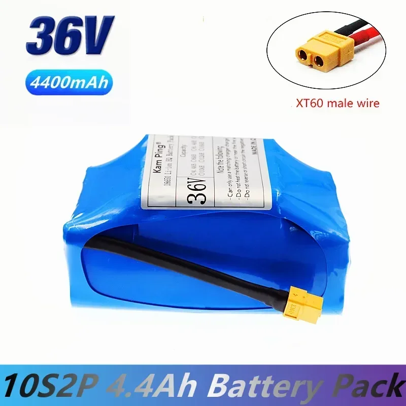 

Electric scooter 18650 lithium Battery pack 36v 10s2p 4.4Ah 4400mAh Rechargeable scooters Hoverboard Batteries built-in 20A BMS