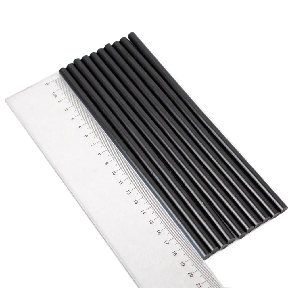 

10Pcs Hot Melt Glue Sticks Black Multifunctional DIY Crafting Tool High Viscosity Fast Curing for Fabric Paper Plastic