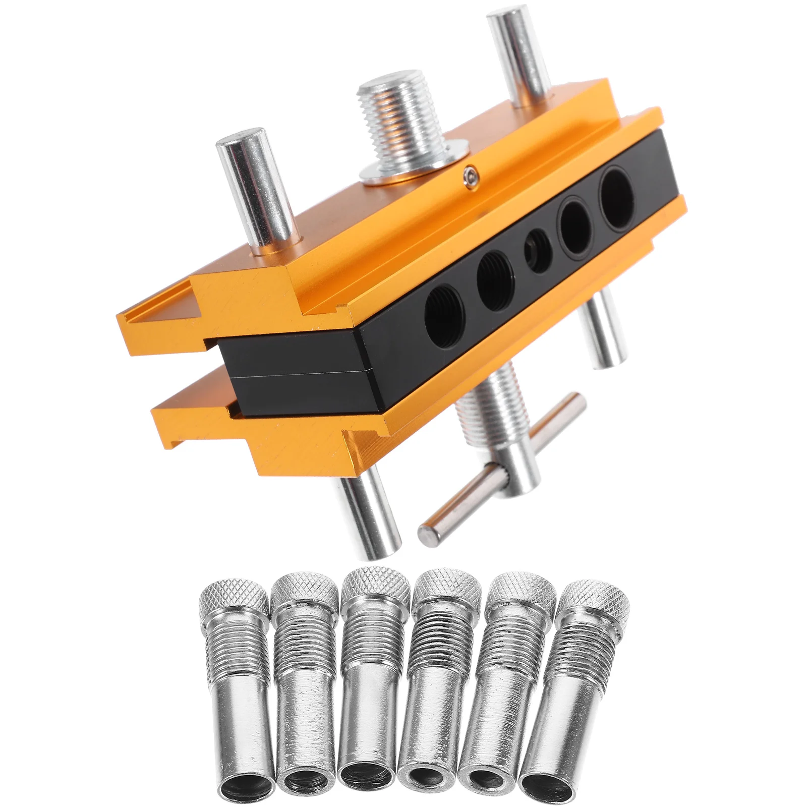 

Blue Woodworking Locator Self Centering Dowel Jig Durable Accurate Positioning Precise Drilling Carpenter Tools
