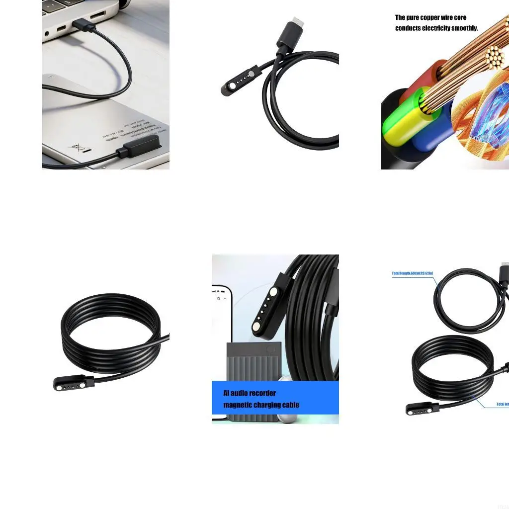 193A Charging Cable for Note AI/NotePro AI Recorders AntiOverheat Protections For Extended