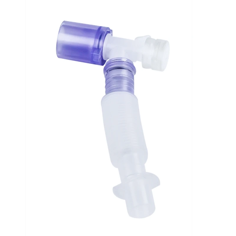 

Medical PVC Anesthesia Breathing Circuit Expandable Catheter Mount Tube Sterile Connector Multifunctional L-shaped Rotary Joint