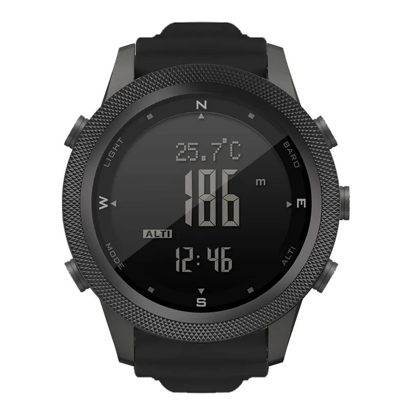 

Outdoor electronic watch height stopwatch metronome air pressure temperature compass multi-function waterproof sports