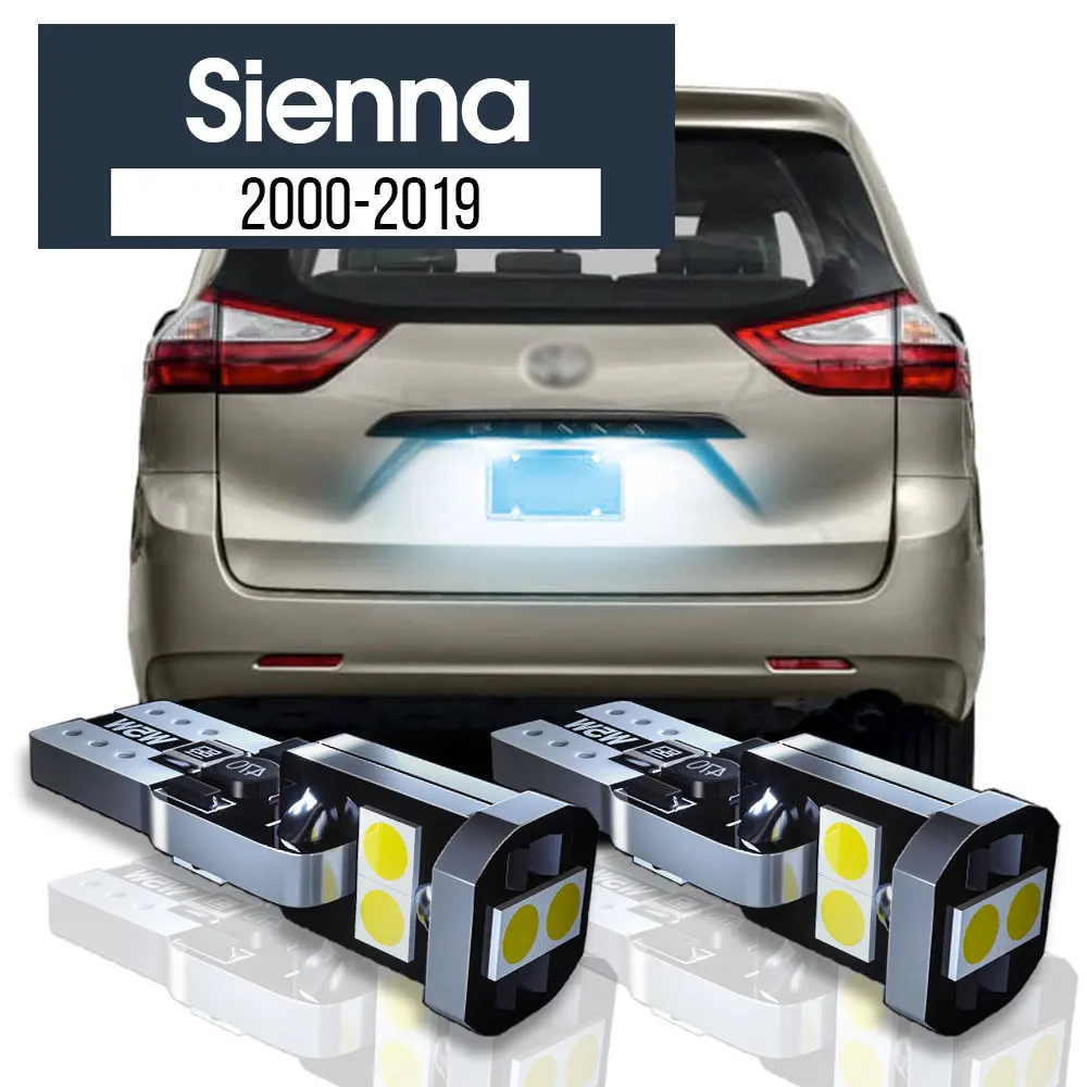 

2x LED License Plate Light Lamp Canbus Accessories For Toyota Sienna 2000-2019 2008 2009 2010 2011 2012 2013 2014 2015 2016 2017