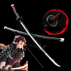 Demon Slayer spade 25cm Katana Tanjirou Anime Samurai arma spada metallo fantasma Killer puntelli Cosplay Anime periferiche Home Decor