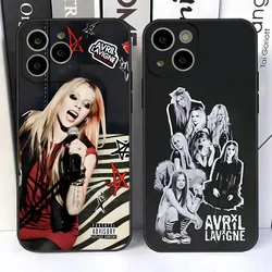 Singer Avril Lavigne Phone Case For iPhone 15,14,13,12,11 Plus,Pro,Max,XR,XS,X,7,8 Plus,SE,Mini Silicone Soft