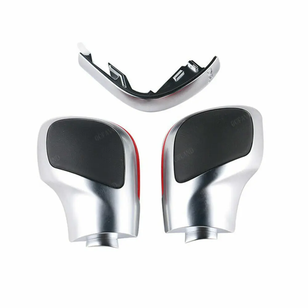 

WXZOS Gear Shift Knob Cover w/DSG Red Trim for VW 2012-2019 Tiguan 2013-2019 Beetle