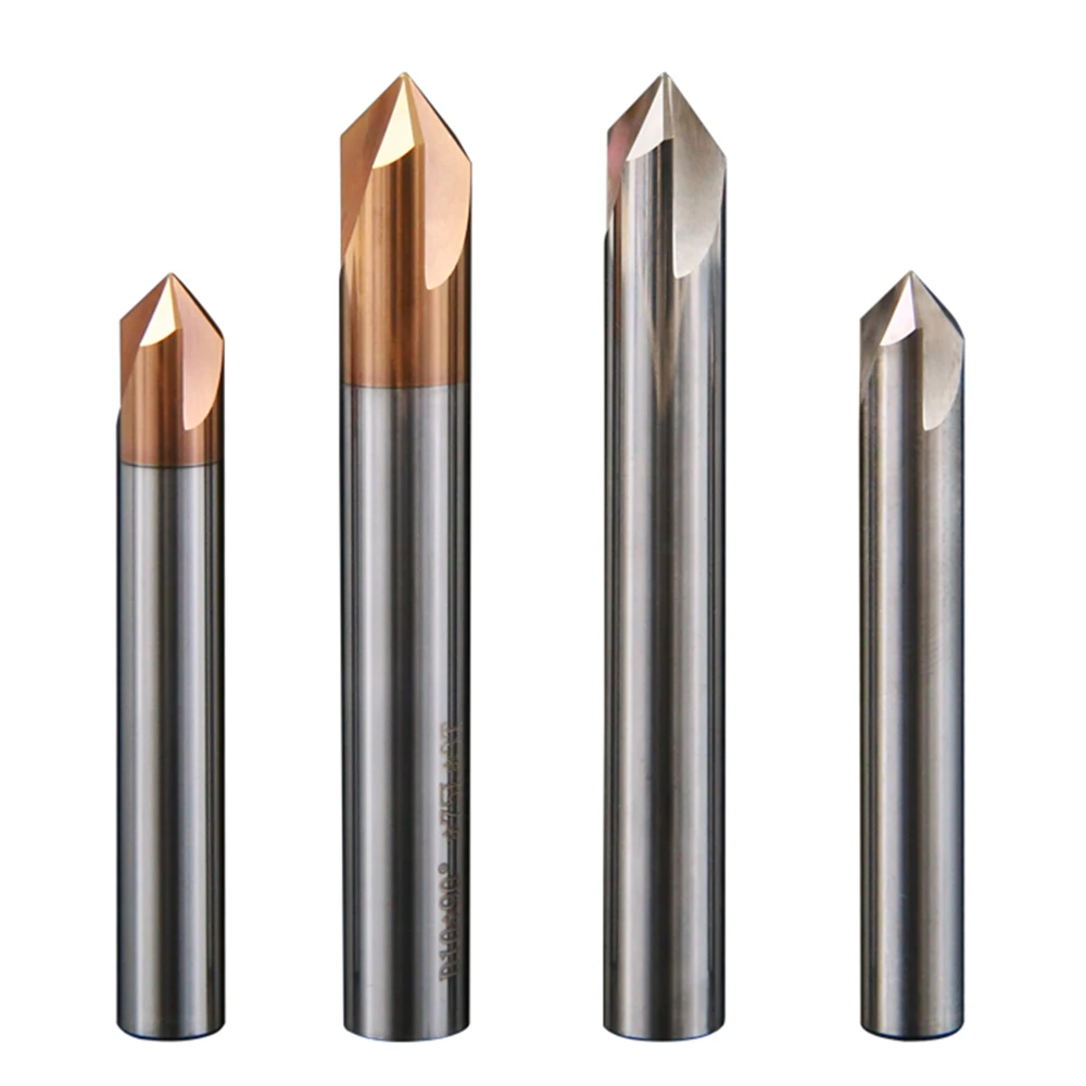 1PCS Chamfer Milling Cutter Carbide Corner Countersink Chamfering Mill Deburring Edges V Grove Router 60 90 120 Degree 3 Flutes