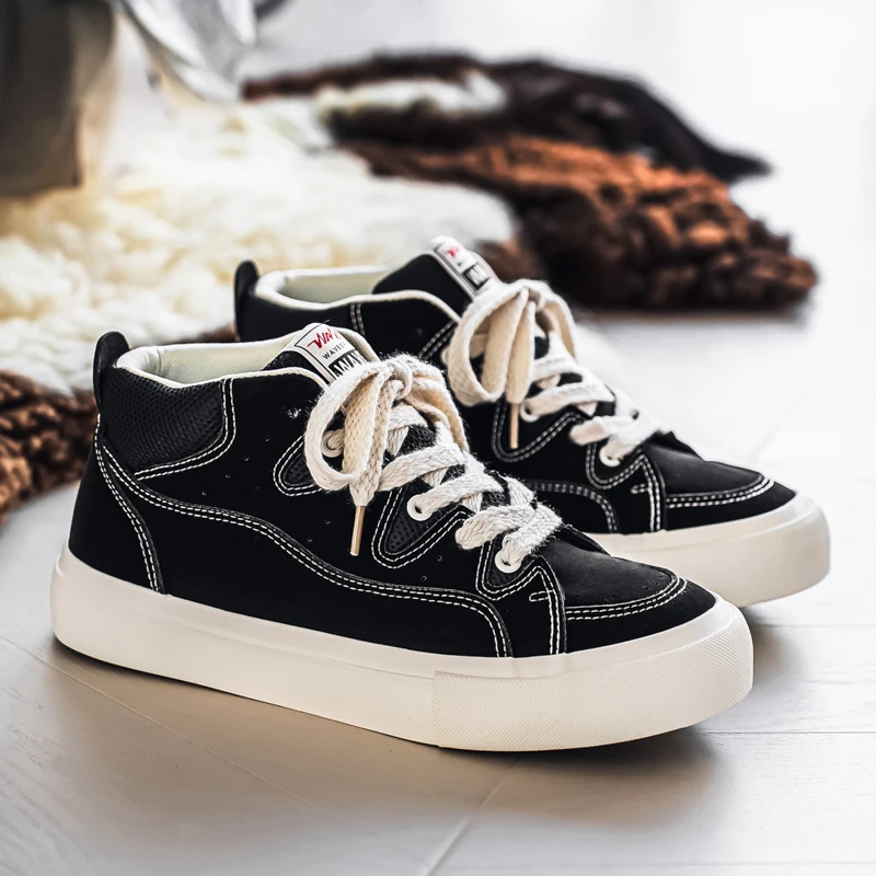 

Мужские повседневные кроссовки, дышащая трендовая мужская обувь для бега, трендовая удобная мужская обувь для скейтборда на толстой подошве