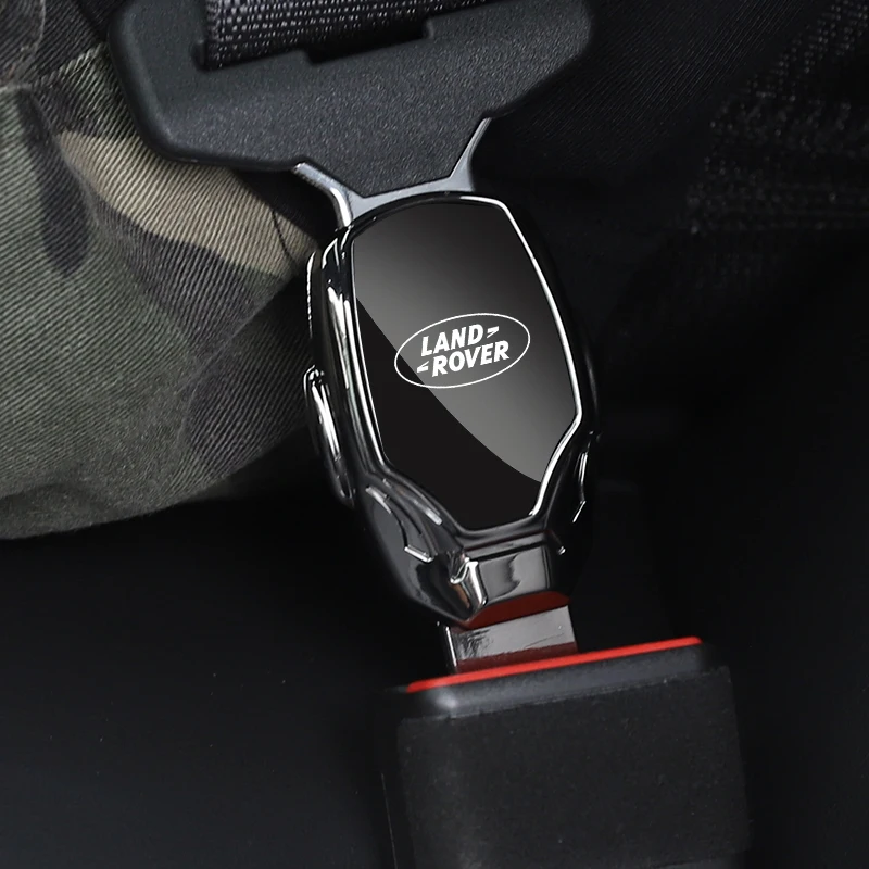 1pcs Car seat belt locker carabiner extender insurance belt insert buckle for Land Rover Ranger Autobiography Freelander Evoque