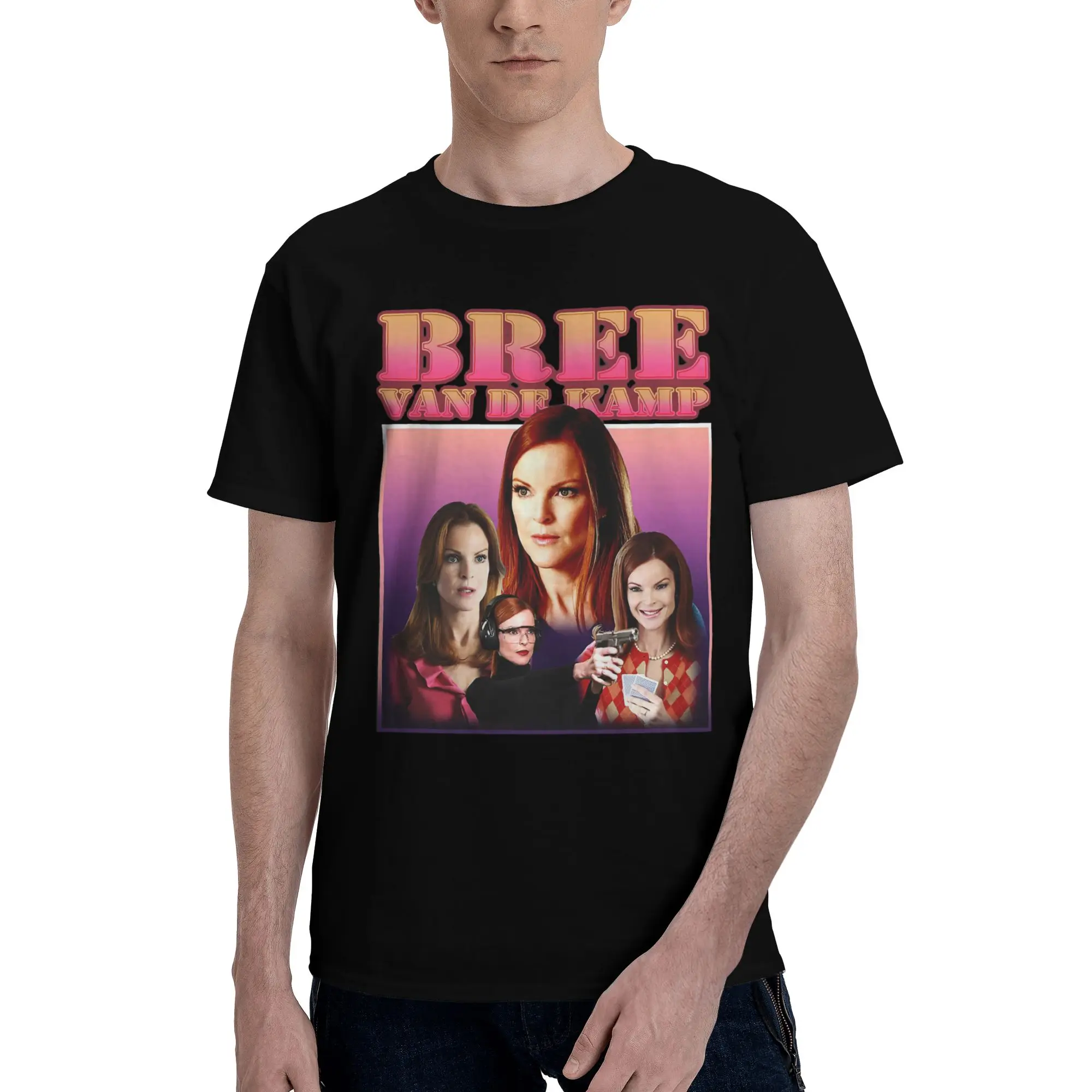 Bree Van De Kamp Homage Funny Graphic 100% Cotton T-Shirt Desperate Housewives Tops Tees For Men
