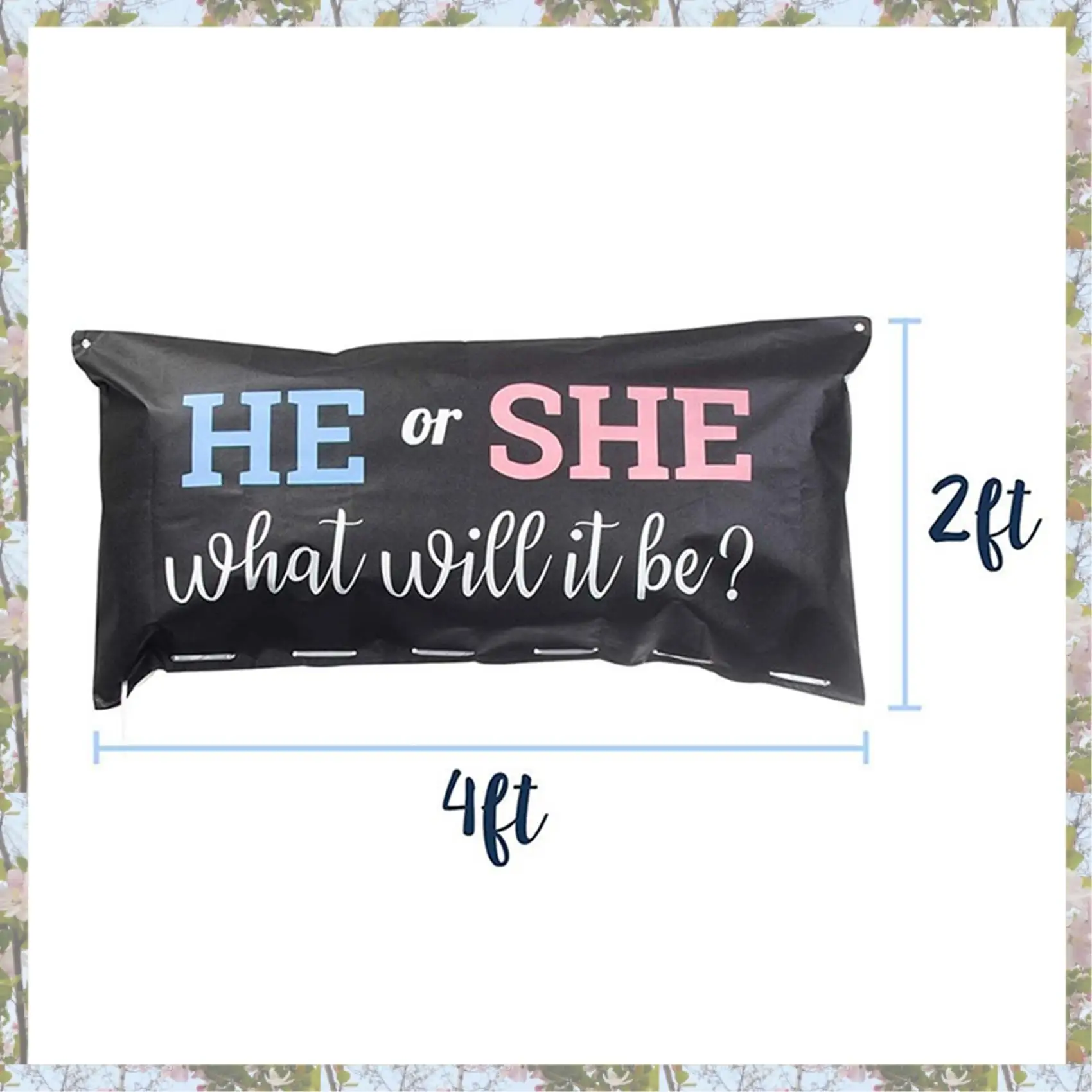 T84C-2X L'aggiunta perfetta al tuo genere Rivela le forniture per feste Gender Reveal Borsa per palloncini Ragazzo o ragazza