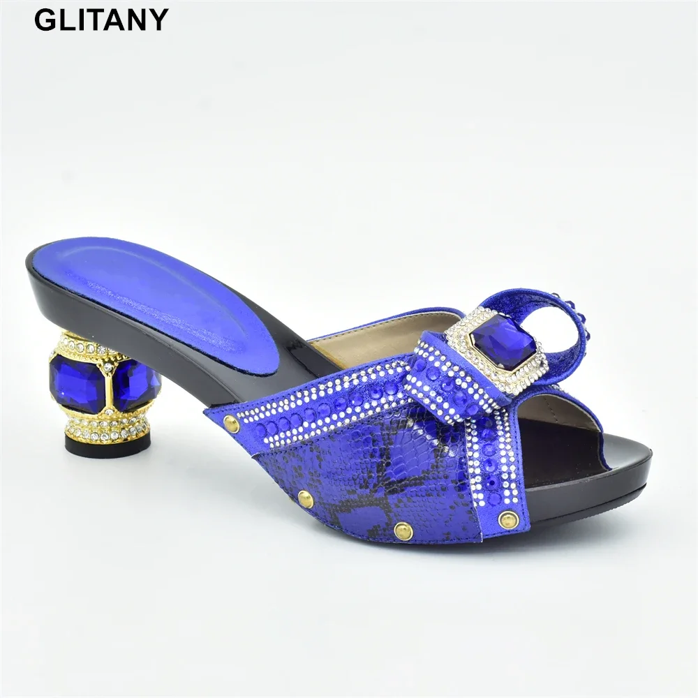 

New Nigerian Women Party Pumps High Heels Designer Shoes Women Luxury 2023 Italian In Women High Quality African Wedding Shoes