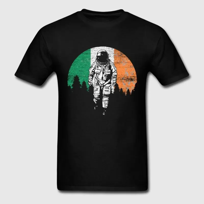 Summer Fitness T-shirt Men Short Sleeve Tee Ireland  T Shirt Sunlight Camiseta Cotton Wrinkle Tshirt Streetwear Oversize Tops