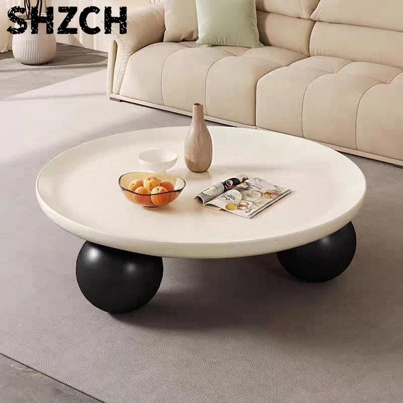 Round Sofa Side Table Living Room Coffee Tea End Tables Creactive Simple Bedside Table Home Decoration Metal