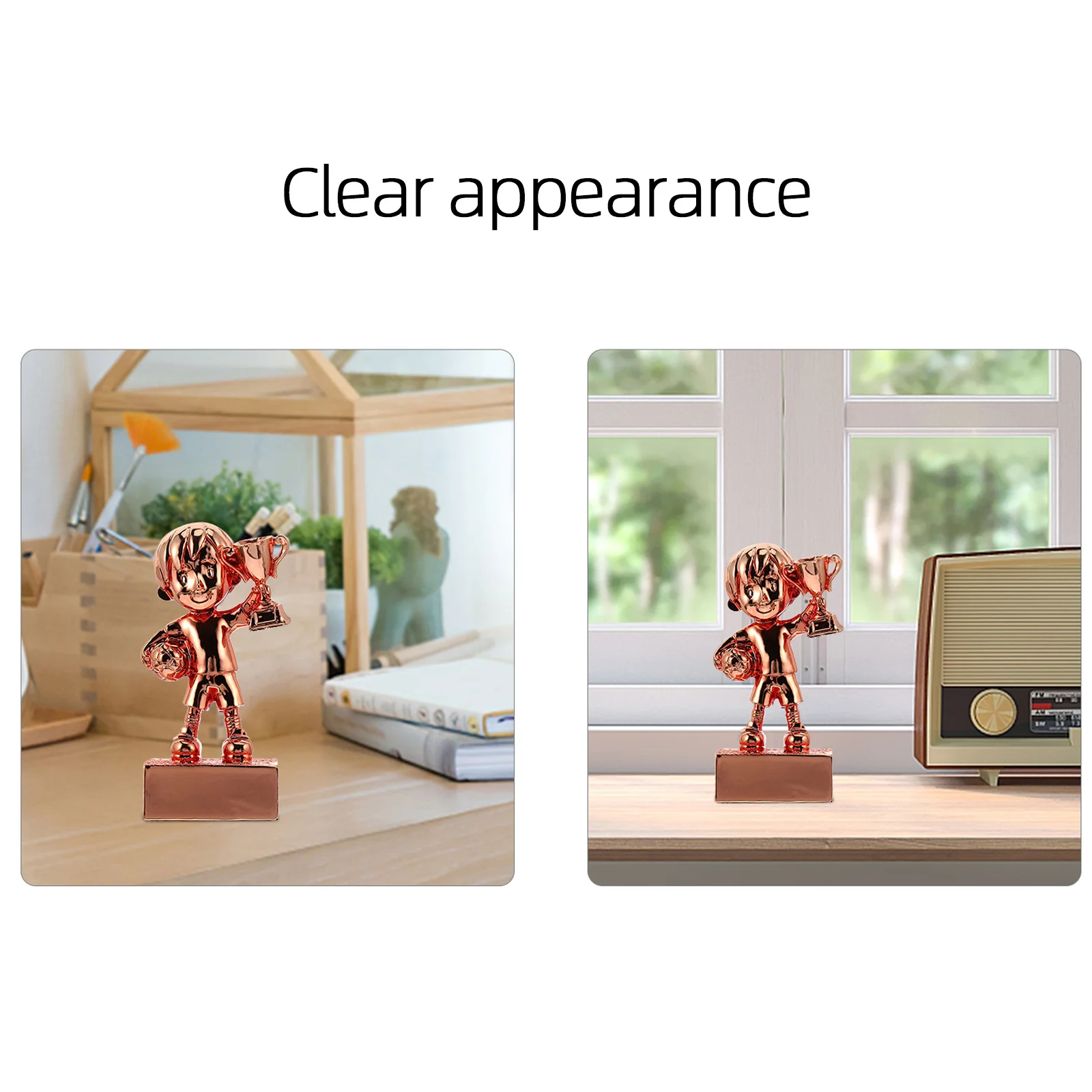 

Small Soccer Award Trophy Resin Plating Decorative Prizes Party Favor Game Awards Award Trophy Incentive Toys Party Game Favors