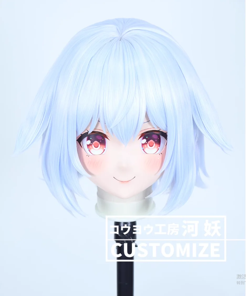

C-10121 Customize Full Head Resin Cartoon Cosplay Japanese Character Anime Role Play Crossdress Kigurumi Mask With Back Shell