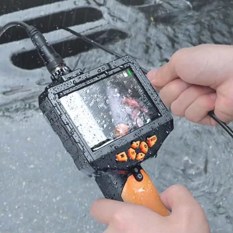Auto Repair Tools Portable Endoscope Camera Model:7.6mm Single Lens TESLONG NTS300 5 Inch Large Screen Industrial Endoscope