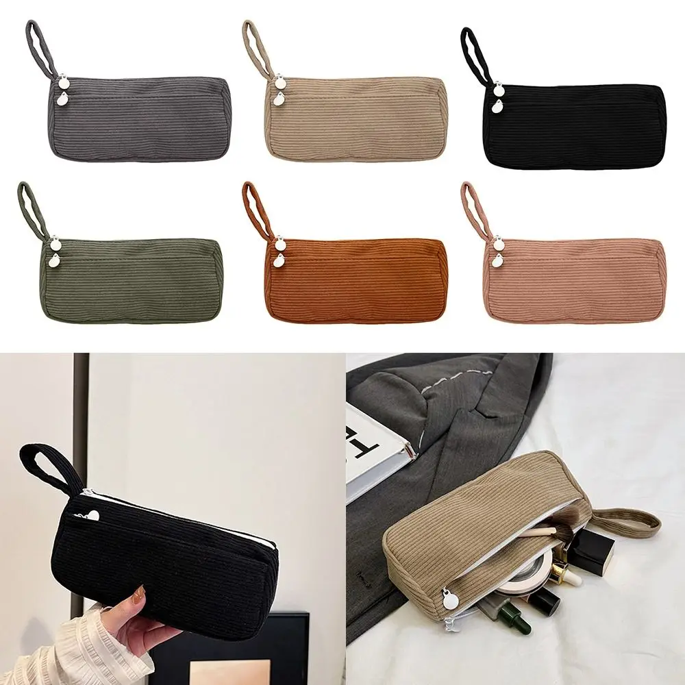 جديد سعة كبيرة سروال قصير حقيبة مستحضرات التجميل متعددة الوظائف عادي اللون حقيبة مستحضرات تجميل بسيطة حقيبة أدوات الزينة فتاة