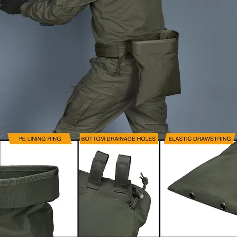Тактический подсумок IDOGEAR Molle черный - универсальный аксессуар для снаряжения — фото модели