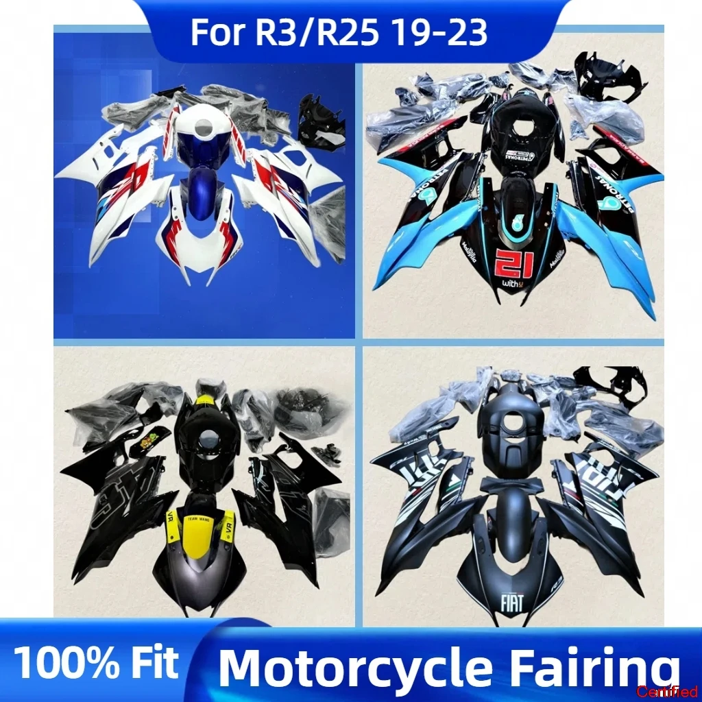 

New YZF R3 2019 2020 2021 2022 2023 Racing Motorcycle Fairings for YAMAHA YZFR3 R25 19-23 Kit Body Work Fairings Fit