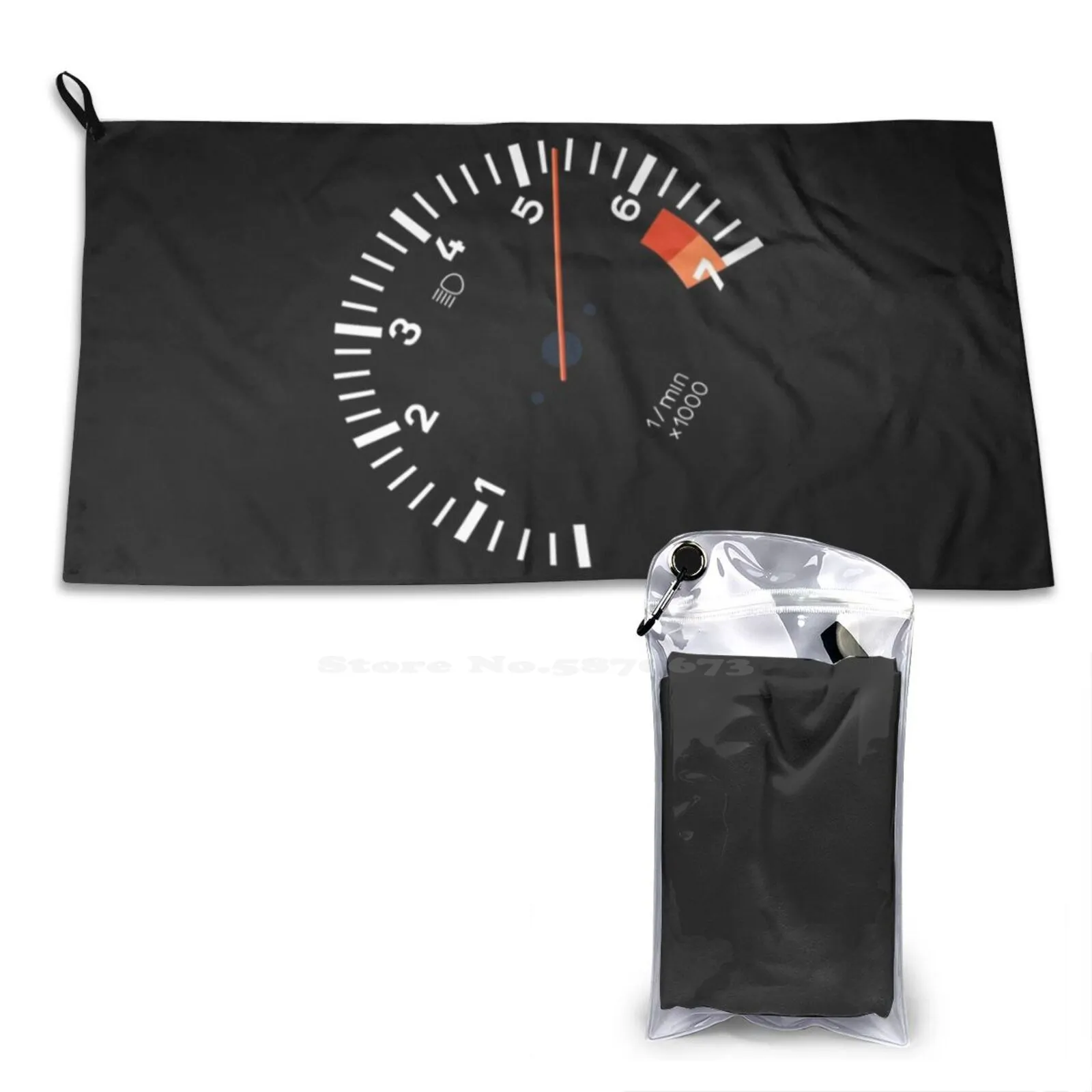 Sideways Tachometer Soft Comfortable Bath Towel Outdoor Sideways Tachometer Turbo 991 996 997 993 964 918 Gt2 Gt3 Boxer Motor