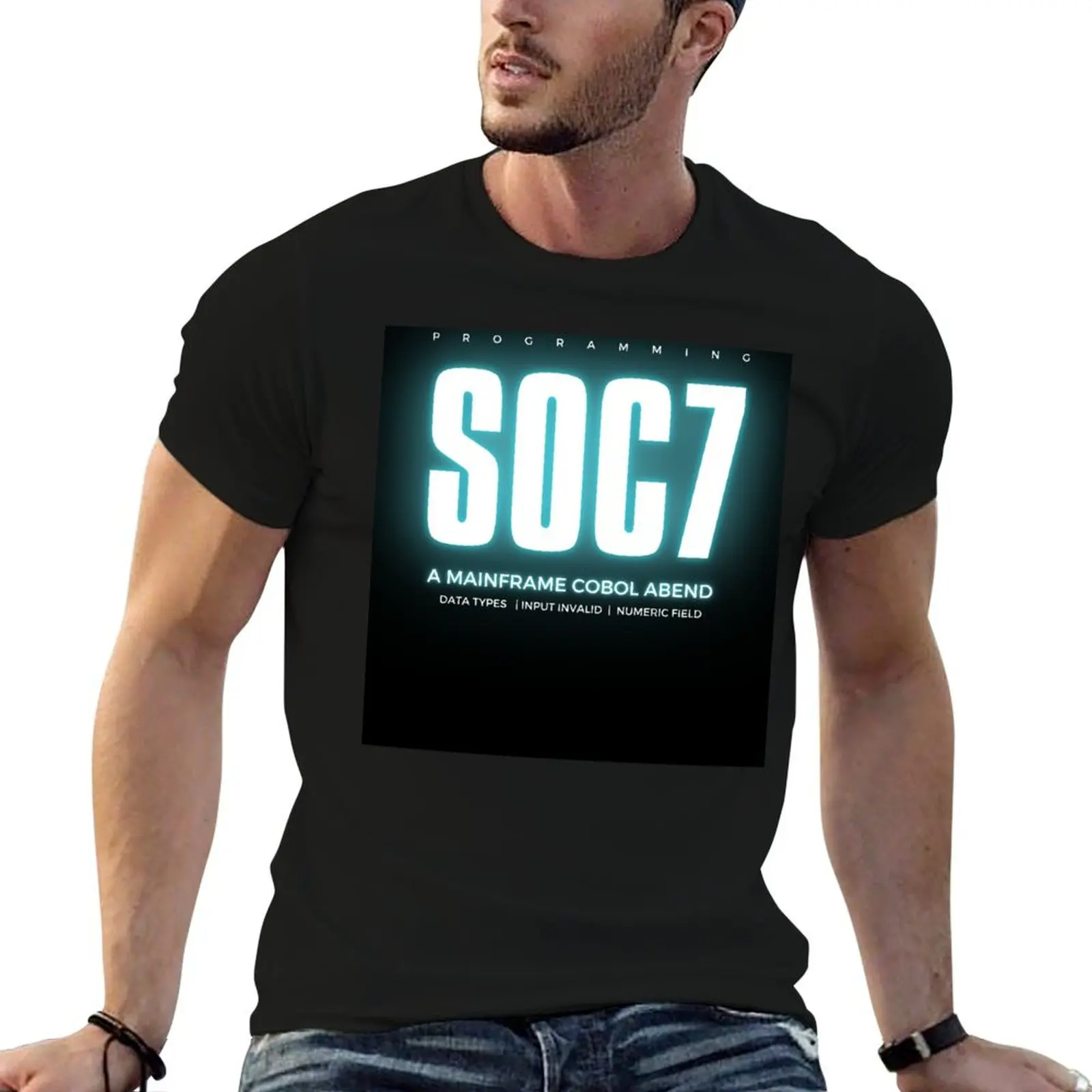 Cobol Programming Abend SOC7 Fitted V-Neck T-Shirt essential t shirt vintage t shirts mens graphic t-shirts anime