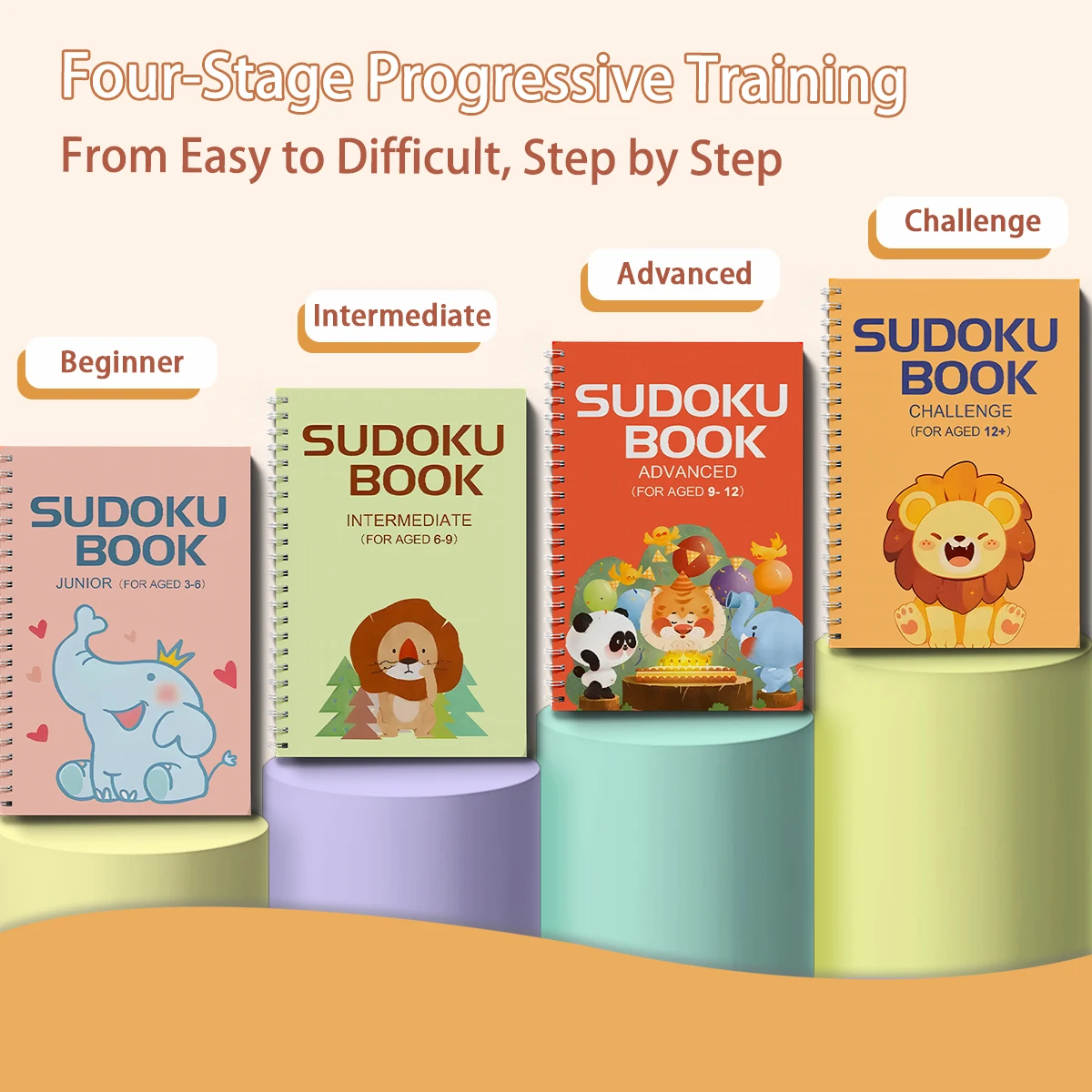 Fun Sudoku activity book, number reasoning and logic training, brain games workbook, boost focus and thinking skills