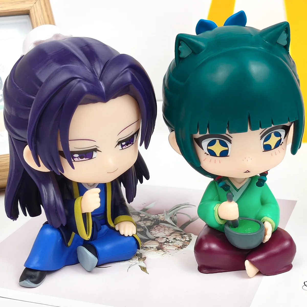 15CM Anime Kusuriya keine Hitorigoto Maomao Figur Renshi Modell Nette Spielzeug Szene Kombination Geschenk Sammlung Action Figur Puppe PVC