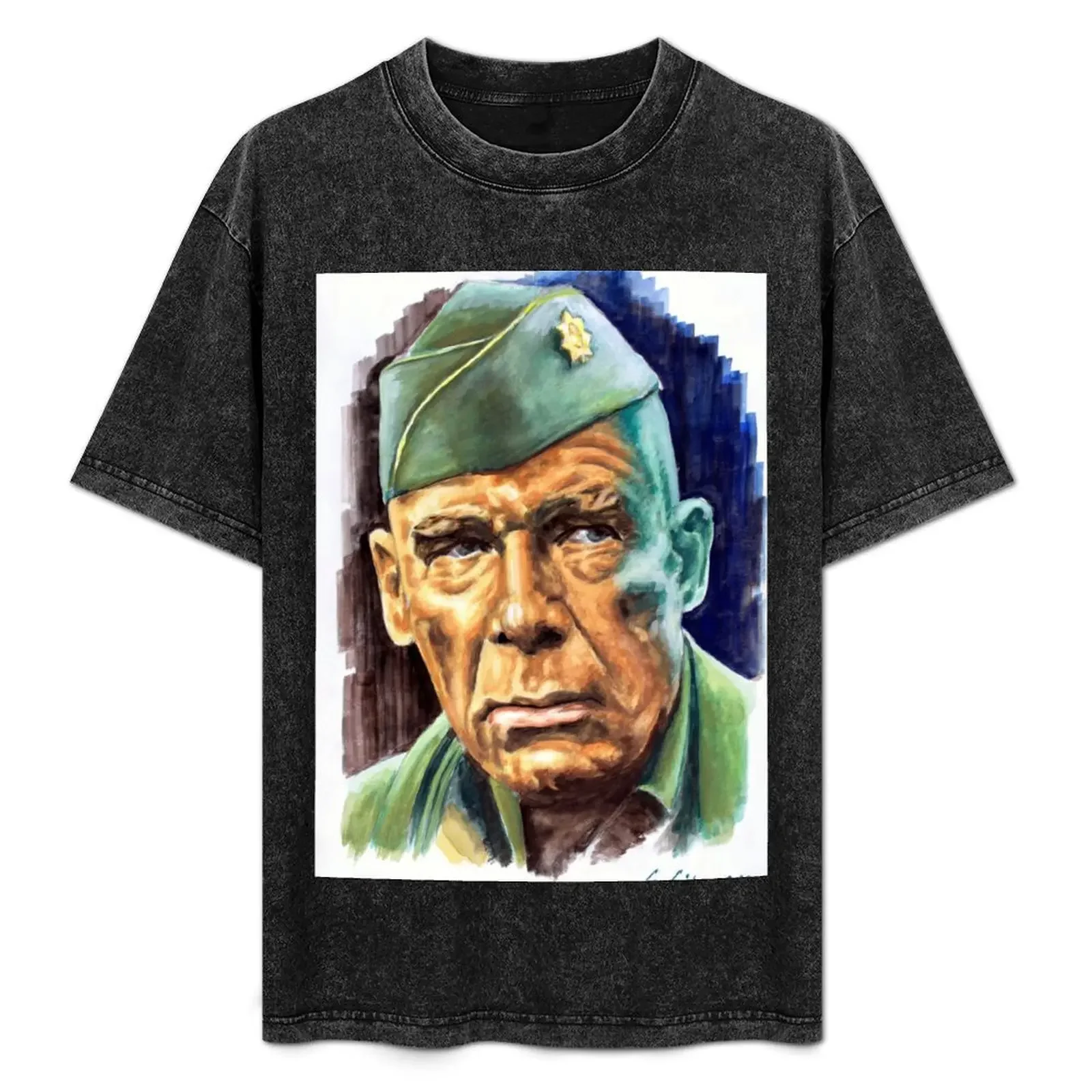 

Lee Marvin, Dirty Dozen painting movie poster T-Shirt Casual Holiday Short Sleeve Tee