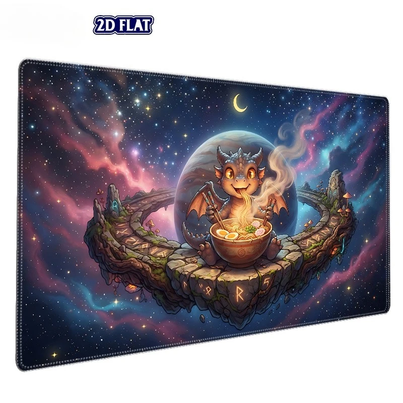 TCG/CCG game mat Suitable for tabletop card games High-definition Dragon Ramen Universe table mat, compatible with TCG/CCG games