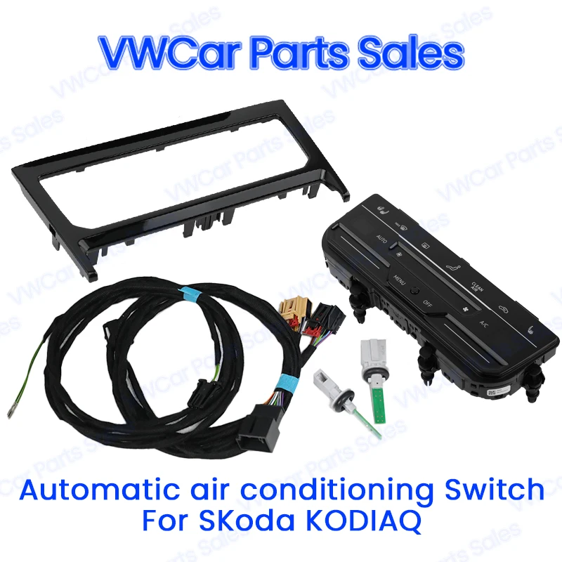 56G820075B Upgrade Automatic AC Conditioning Switch LCD Touch Screen Air Conditioner Panel  For Skoda Kodiak 17G 907 044 L